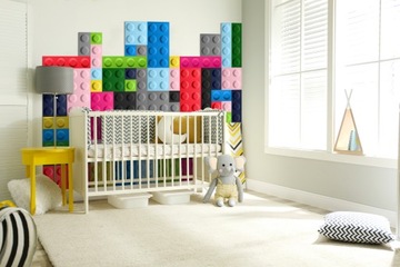 PANELE ŚCIENNE KLOCKI 15X15 FILCOWE MIĘKKIE SOFT 7