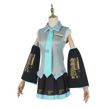 Cosplay Hatsune Miku Halloween Kostium Peruka Niebieski