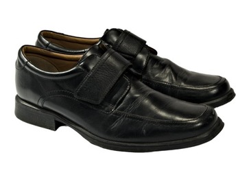 Clarks ___ SKÓRZANE PÓŁBUTY na RZEPY ____ 44,5