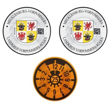 Немецкие земельные наклейки Мекленбург-Передняя Померания