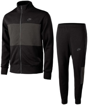 Nike Męski Dres Komplet Spodnie Bluza Bawełna jogg