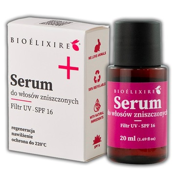 BIOELIXIRE SERUM DO ZNISZCZONYCH WŁOSÓW 20 ML