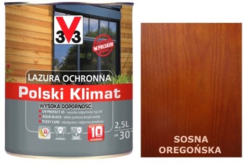 Lazura V33 Polski Klimat 10 lat Sosna Oregon 2,5L
