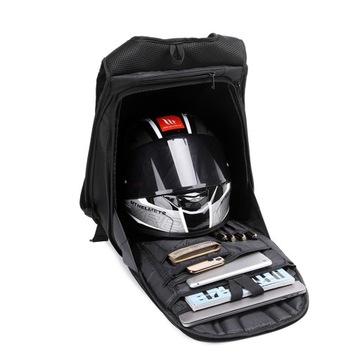 Мотоциклетный рюкзак для ноутбука LAICOBEAR, просторный CARBON, водонепроницаемый, для шлема