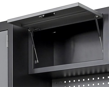 MEBLE GARAŻOWE WARSZTATOWE REGAŁ SZAFKA NARZĘDZIOWA WARSZTATU BLAT INOX 3D