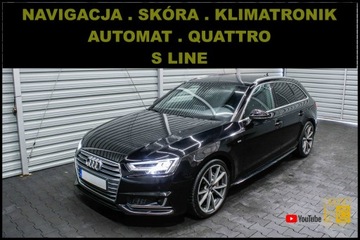 Audi A4 B9 Avant 2.0 TDI 190KM 2018 Audi A4 SLINE + QUATTRO + Automat + Navigacja +