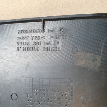 ОКОННАЯ КРЫШКА RENAULT CLIO 2 II 770041060