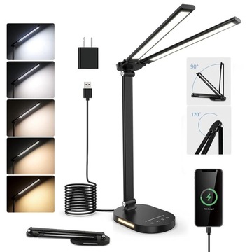 LAMPKA BIURKOWA BIURKO LED NOCNA SZKOLNA PODS