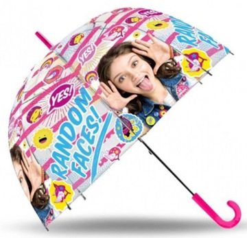 SOY LUNA GŁĘBOKA PRZEŹROCZYSTA PARASOLKA DISNEY