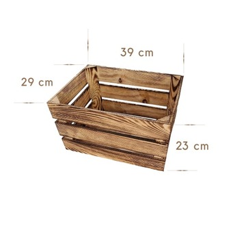 КЛАССИЧЕСКИЕ МАЛЕНЬКИЕ ДЕРЕВЯННЫЕ ЯЩИКИ ДЛЯ ДЕКОРА В ДУБЛЕННОМ ЦВЕТЕ