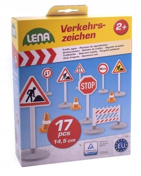 Znaki drogowe drogowskazy Lena 17 elementów