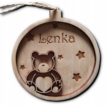 PERSONALIZOWANE BOMBKI CHOINKOWE Z IMIENIEM GRAWER