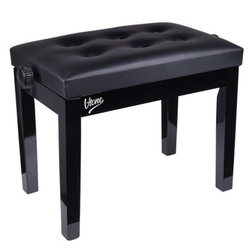 ŁAWA DO PIANINA FORTEPIANU CZARNA REGULOWANA WYSOKOŚĆ V-TONE ŁAWA 1 BK