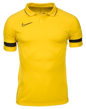 Koszulka męska Nike DF Academy 21 Polo SS żółta CW