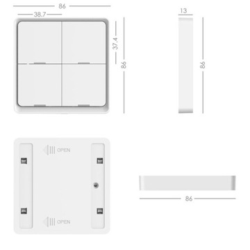 ИНТЕЛЛЕКТУАЛЬНЫЙ ПЕРЕКЛЮЧАТЕЛЬ 12 СЦЕН ZIGBEE TUYA SMART