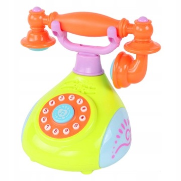 Telefon zabawkowy z muzyką i światłem dla