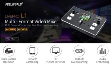 МНОГОФОРМАТНЫЙ ВИДЕОМИКШЕР Feelworld LIVEPRO L1