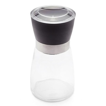 Szklany młynek ręczny do soli i pieprzu