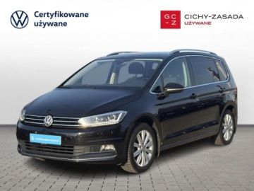 Volkswagen Touran III 1.4 TSI 150KM 2017 Volkswagen Touran TSI 150KM Highline 7 os. LED Top Keyless Nawigacja
