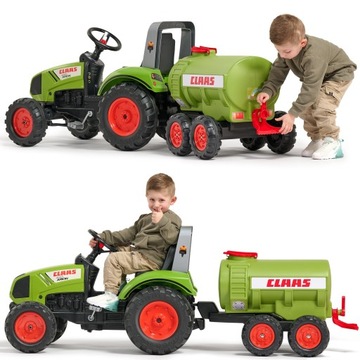 CYSTERNA DO TRAKTORKA NA PEDAŁY CLAAS PRZYCZEPKA PRZYCZEPA NA WODĘ FALK