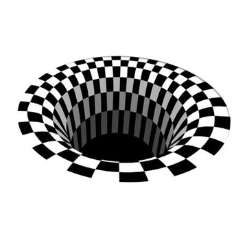 Visual Illusion Area Rug, 3D Effect Area Rugs,