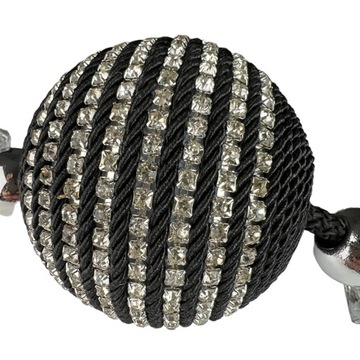 Черная оконная кисточка с шариком – стильное украшение для штор.