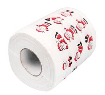 Świąteczny Papier Toaletowy w Mikołaje do wc