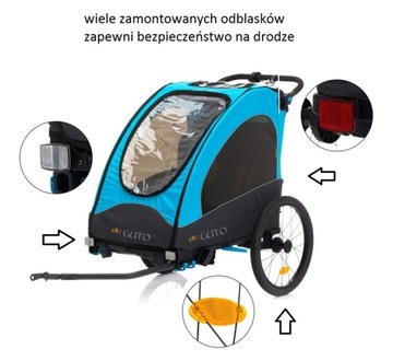 Прицеп для коляски Guto 3in1 Aluminium Premium