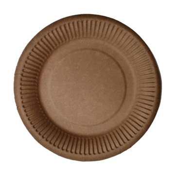 Talerz papierowy kraft 23cm, 100szt