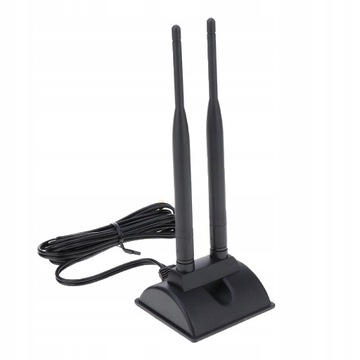 Podwójna antena WiFi z męskim złączem RP-SMA i
