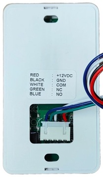 ZEWNĘTRZNY NATYNKOWY PRZYCISK WYJŚCIA OTWARCIA DRZWI FURTKA BIAŁY IP68 LED