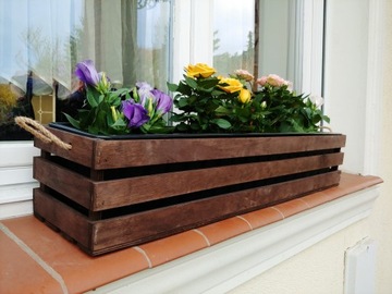 БАЛКОННАЯ ЯЩИКА, ЦВЕТОЧНЫЙ ГОРШОК С ПЛАСТИКОВОЙ ВСТАВКОЙ, 80 СМ