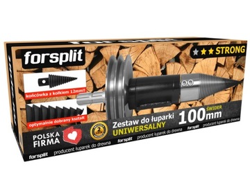 ŁUPARKA ŚWIDROWA ZWK2P / ŚWIDER DO DREWNA 100 mm - ZESTAW WOM z kołem