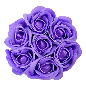 ЦВЕТОЧНАЯ КОРОБКА С МЫЛЬНЫМИ ЦВЕТАМИ ПОДАРОЧНЫЕ ЦВЕТЫ МЫЛЬНЫЕ РОЗЫ ВЕЛЮРОВАЯ КОРОБКА