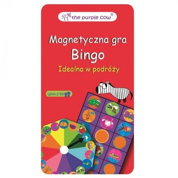Gra magnetyczna The Purple Cow Bingo