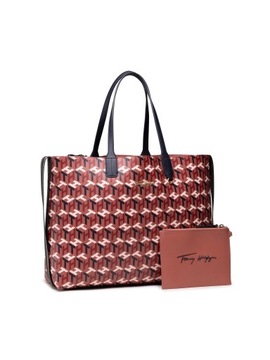 Torebka SHOPERKA TOMMY HILFIGER Iconic Tommy Tote Monogram AW0AW10766