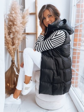 ЖЕНСКИЙ ЖИЛЕТ С КАПЮШОНОМ И РУКАВАМИ, размер. С