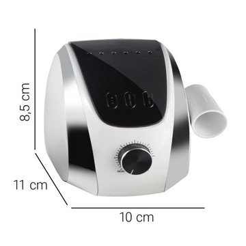 FFREZARKA DO PAZNOKCI MANICURE PEDICURE HYBRYDY 65W LCD + ZESTAW FREZÓW