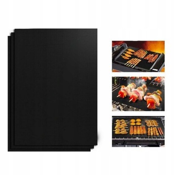 3x MATA NA GRILL TEFLONOWA GRIL TACKA DO PIECZENIA