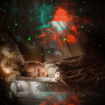 PROJEKTOR LED ASTRONAUTA GALAXY GWIEZDNE ŚWIATŁO NOCNE PROJEKTOR GWIAZD
