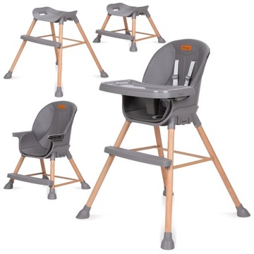 Kidwell EATAN WOOD Стул деревянный 4в1 серый