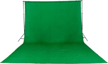 Зеленый фон GREENSCREEN 3х6м + подвесной комплект