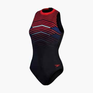 Женский купальник Speedo черно-красный 28