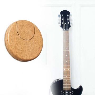 Складная вешалка для гитары. Подставка для гитары. Настенное крепление для гитары укулеле. Желтый цвет.