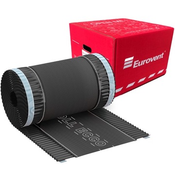 Taśma kalenicowa pod gąsior 240mm x 5m RAL 7021 Eurovent Roll ECCO antracyt