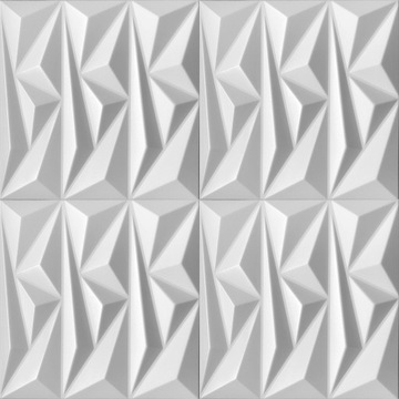 Topaz BIAŁE PANELE ŚCIENNE DEKORACYJNE KASETONY 3D