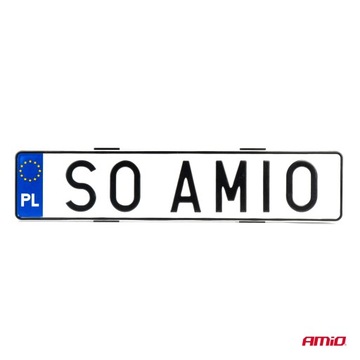 БЕЗРАМОЧНОЕ КРЕПЛЕНИЕ НОМЕРНОГО ЗНАКА AMiO