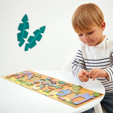 JANOD, Магнитный пазл Динозавры Magneti'stories 3+