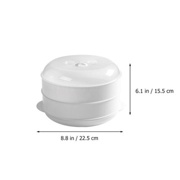 Белый стиль, 1 шт., домашняя пароварка, микроволновая печь