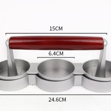 Пресс для гамбургеров своими руками, котлеты для домашнего использования, ножницы для мяса, круглый деревянный торт